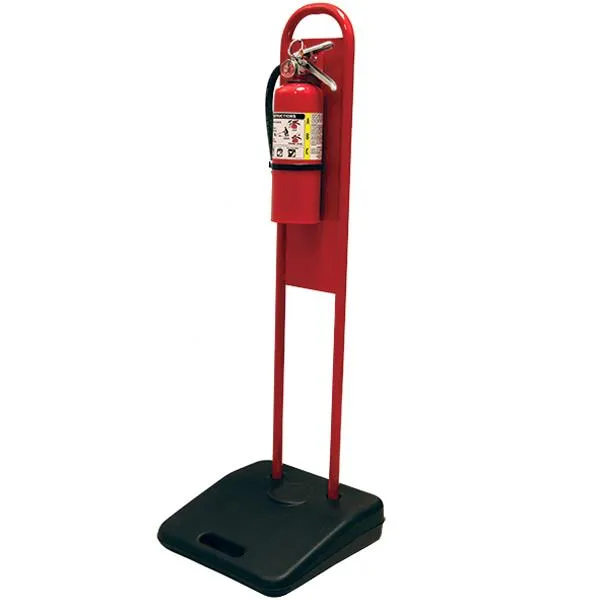 [48FES-FE Stand 48] Heiser 48FES Portable Fire Extinguisher Stand - Steel, 48"H