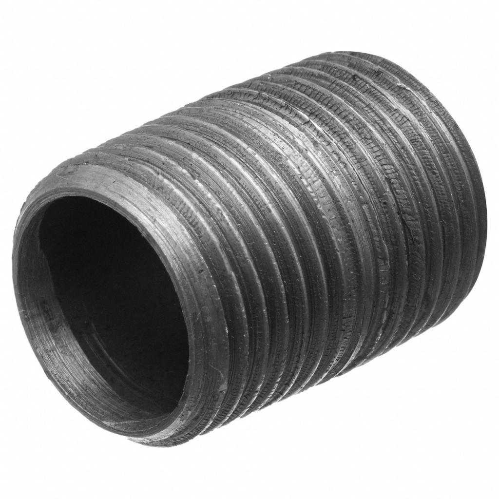 [PFS LPIBF70] Black Steel Pipe Nipple 3/8" Close