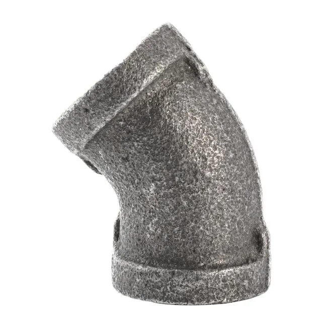 [PFS LPI-BF61] Black Steel Pipe 3/8" 45 Degree Elbow