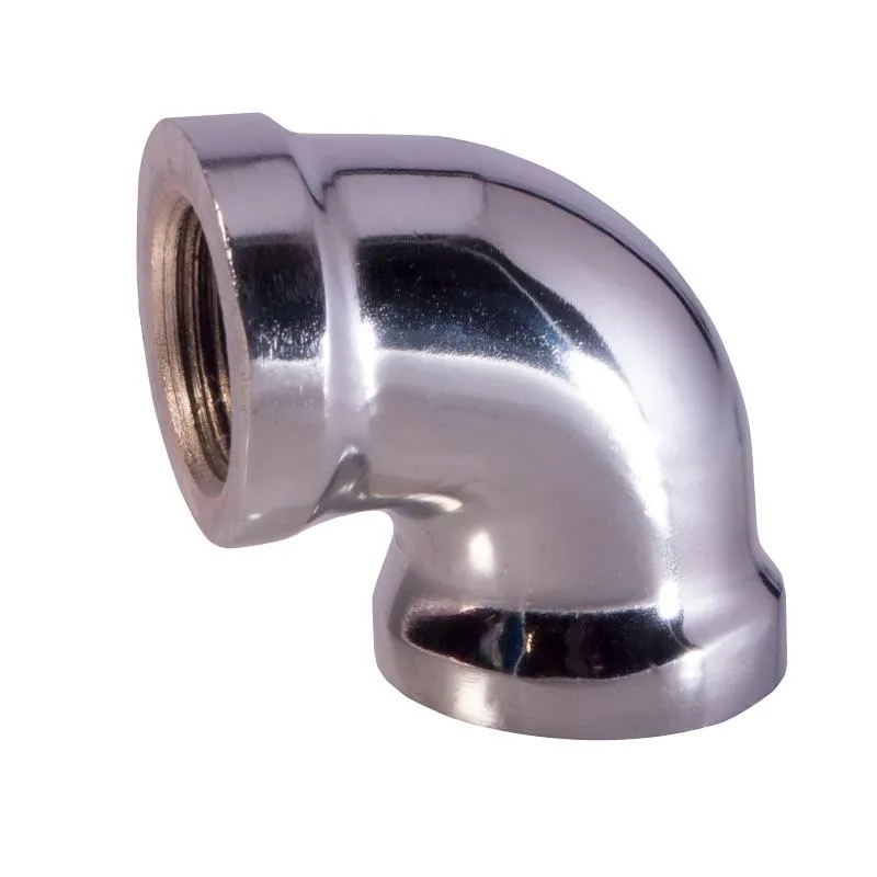 [PFS LPI-CHROME60] Chrome Steel Pipe 3/8" 90 Degree Elbow