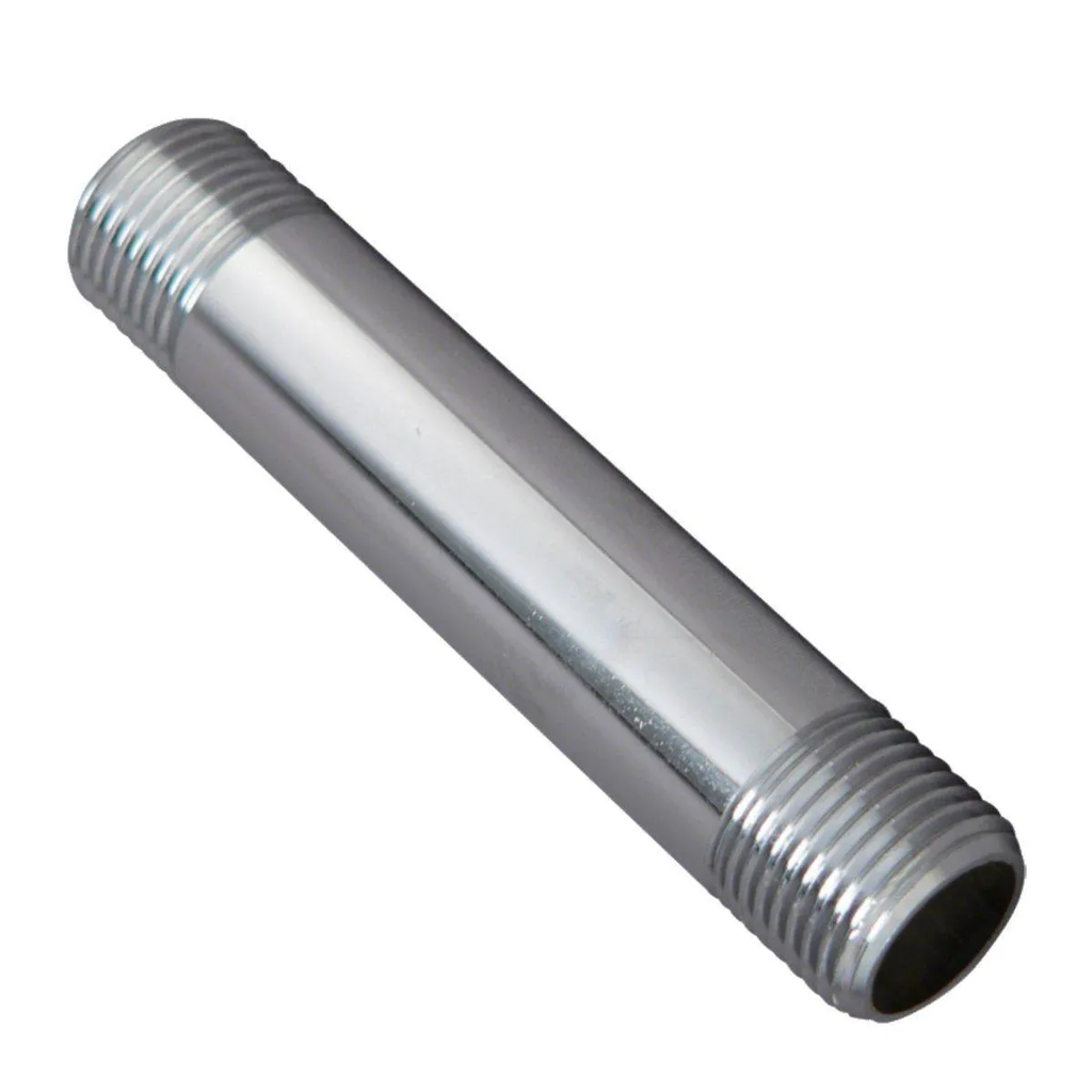 [PFS LPI-CHROME75] Chrome Steel Pipe Nipple 3/8" x 4"
