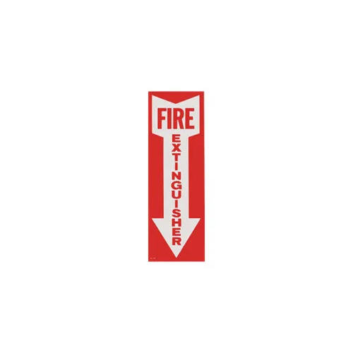 [Adhesive F/E Sign 4" x 2"] 4" X 12" Fire Extinguisher Adhesive Signs
