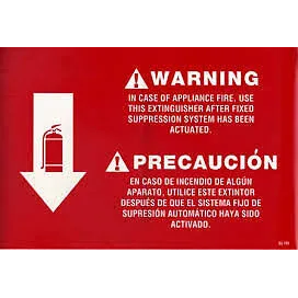 [Fire Arrow Sign K class Plastic] K Class Fire Extinguisher Arrow Sign Plastic