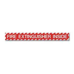 [PFS LONGINSIDELABEL] Fire Extinguisher Inside Adhesive Label 18x2