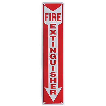 [SIGN11000] 4" X 18" Plastic Fire Extinguisher Sign