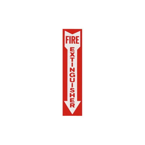 [SIGN0400] 4" X 18" Fire Extinguisher Adhesive Sign